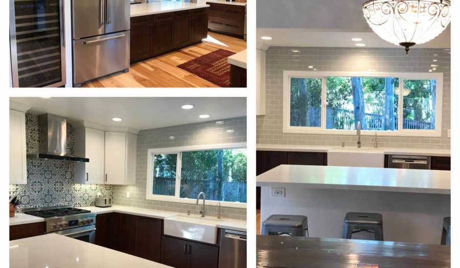 residential remodeling contractors mashup modern and traditional in Lake Forest kitchen